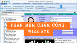 phần mềm chấm công wise eye
